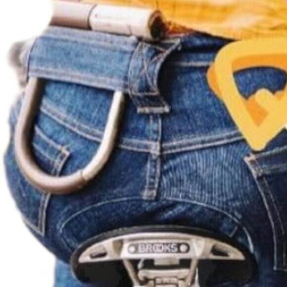 Ryb Ride Your Bike Womens Indigo Denim Jean Dark Wash Cycling Shorts US 26 - Picture 5 of 14